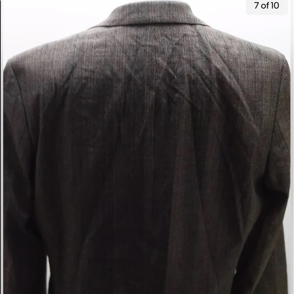 Hugo Boss Men Blazer Cashmere Wool 44R Window Pane plaid Dark Brown 3 Buttons - Picture 5 of 11